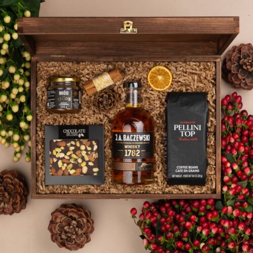 Baczewski Whisky kosz prezentowy z alkoholem – Barbara