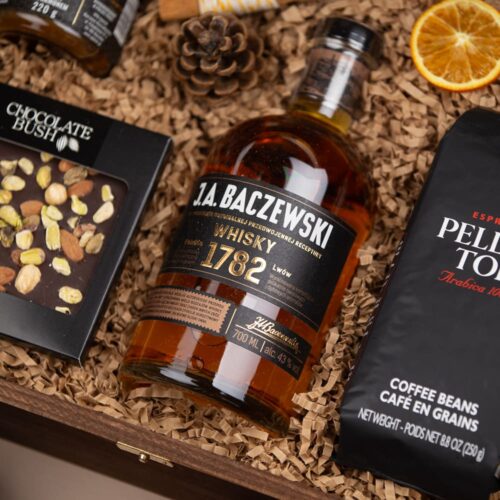 Baczewski Whisky kosz prezentowy z alkoholem – Barbara Baczewski Whisky kosz prezentowy z alkoholem