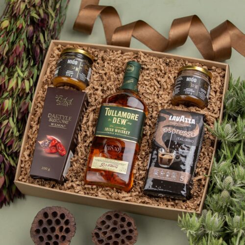 Kosz prezentowy z whisky Tullamore Dew