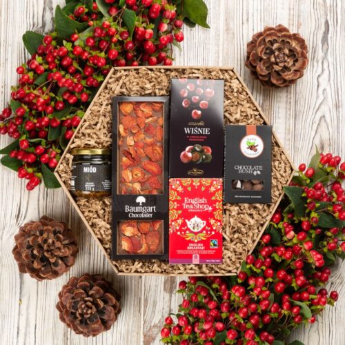 Kosz ze słodyczami na prezent – Filomena