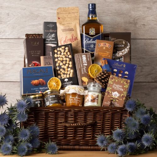 Kosz z ekskluzywnym alkoholem na prezent – Josephine