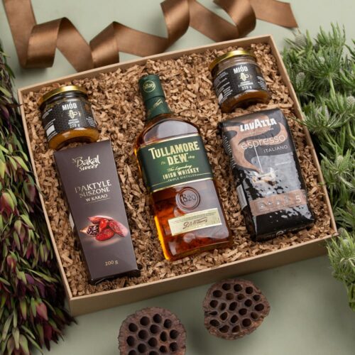 Kosz prezentowy z whisky Tullamore Dew – Josie prezent z irlandzką whisky tullamore dew
