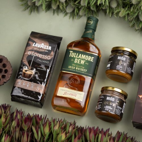 Kosz prezentowy z whisky Tullamore Dew – Josie tullamore dew whisky