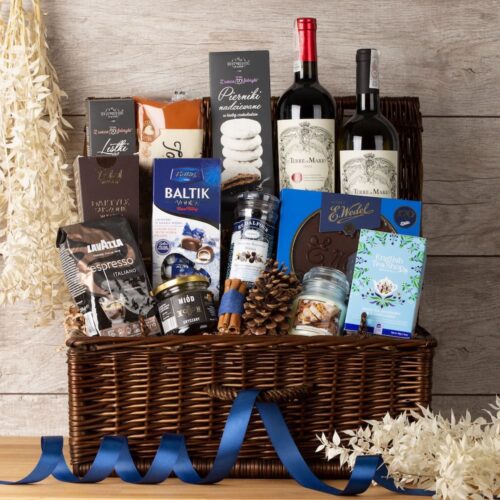 Ekskluzywny kosz prezentowy z alkoholem – Wanesa