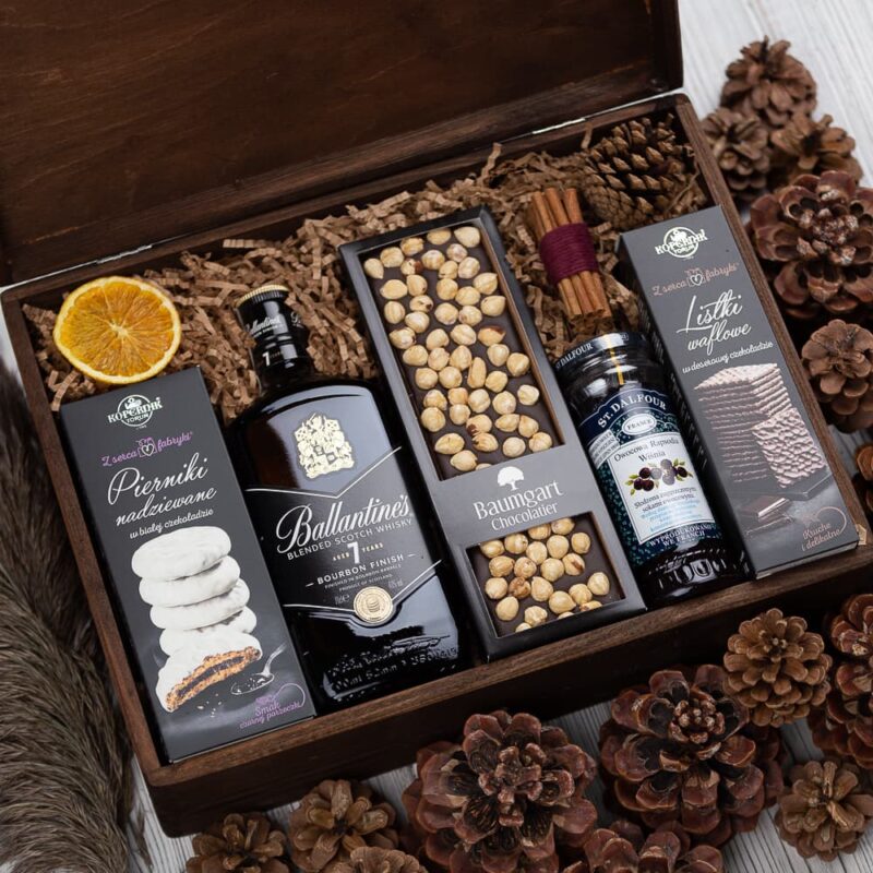 Ekskluzywny kosz prezentowy z whisky Atlanta darmowa dostawa w 24h