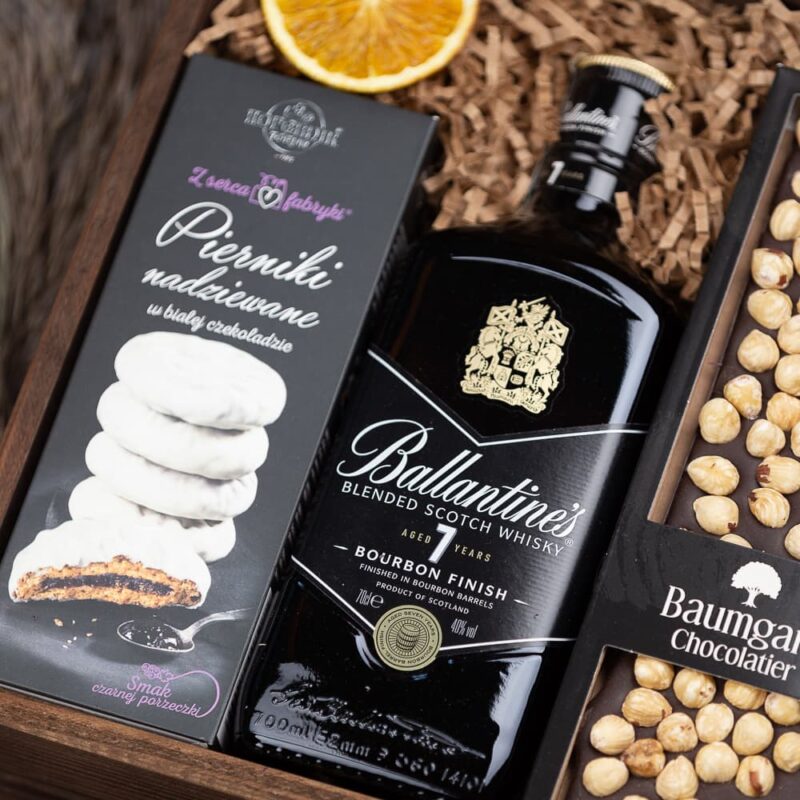 Ekskluzywny kosz prezentowy z whisky Atlanta darmowa dostawa w 24h
