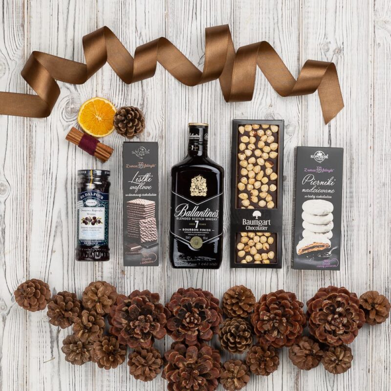 Ekskluzywny kosz prezentowy z whisky Atlanta darmowa dostawa w 24h