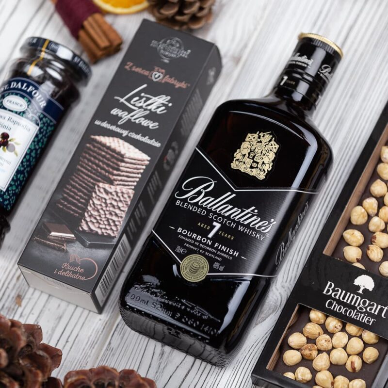 Ekskluzywny kosz prezentowy z whisky Atlanta darmowa dostawa w 24h