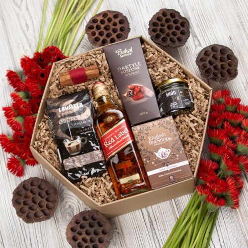 Whisky Red Label na prezent – Gloria box z Whisky Red Label na prezent