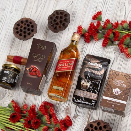 Whisky Red Label na prezent – Gloria zestaw z Whisky Red Label na prezent