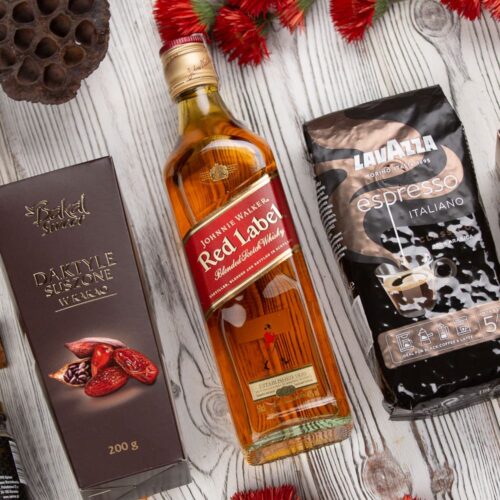 Whisky Red Label na prezent – Gloria kosz z Whisky Red Label na prezent
