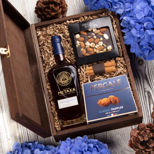 prezent z alkoholem Metaxa 12