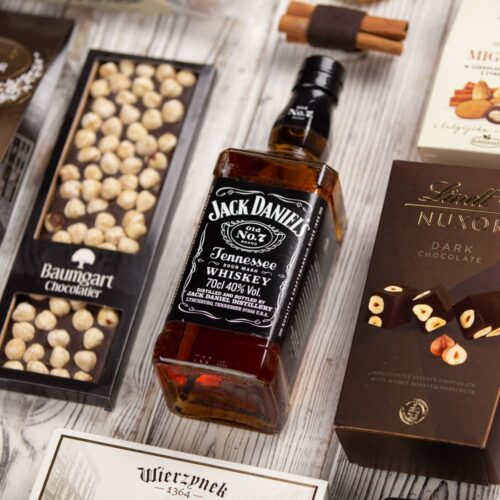 Ekskluzywny kosz prezentowy z alkoholem do wyboru – Sydney jack daniels kosz prezentowy