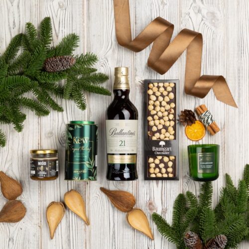 elegancki prezent na święta z whisky
