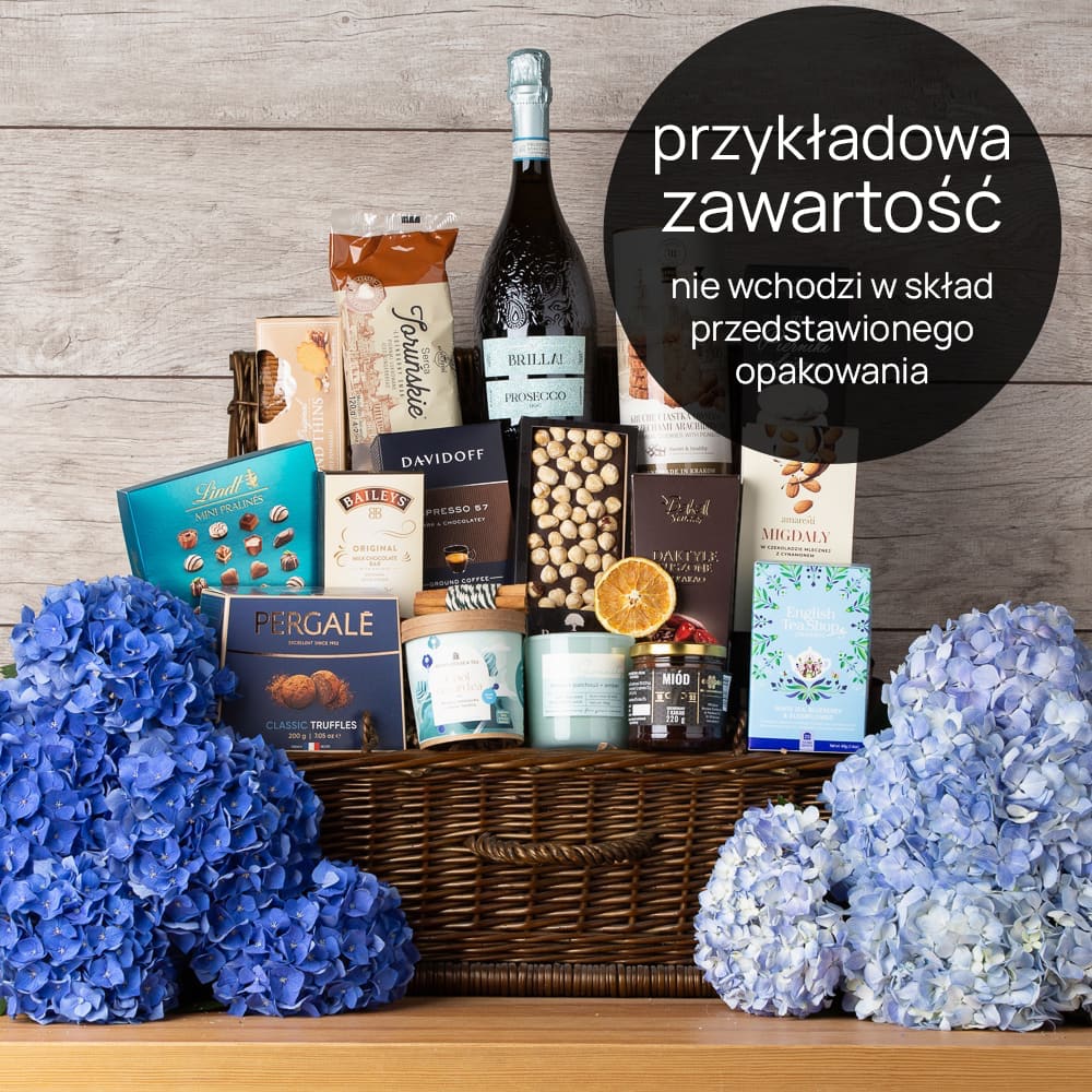 Kosz wiklinowy duży – brązowy przykładowa zawartość kosz wiklinowy
