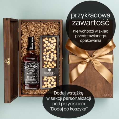 skrzynka prezentowa ze wstążką