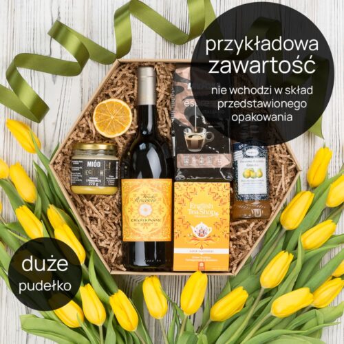 przykładowa zawartość pudełko prezentowe