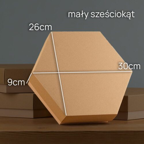 pudełko sześciokątne małe wymiary