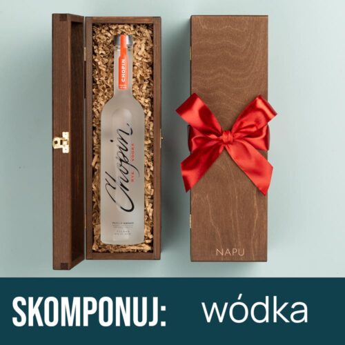 Skrzynka prezentowa z wódką skomponuj wódka