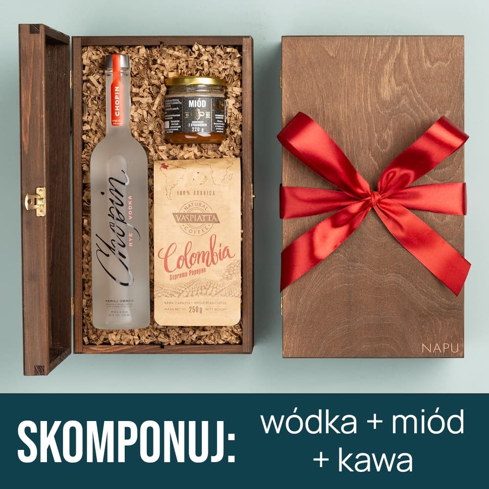 Wódka z kawą i miodem na prezent wódka kawa miód skomponuj