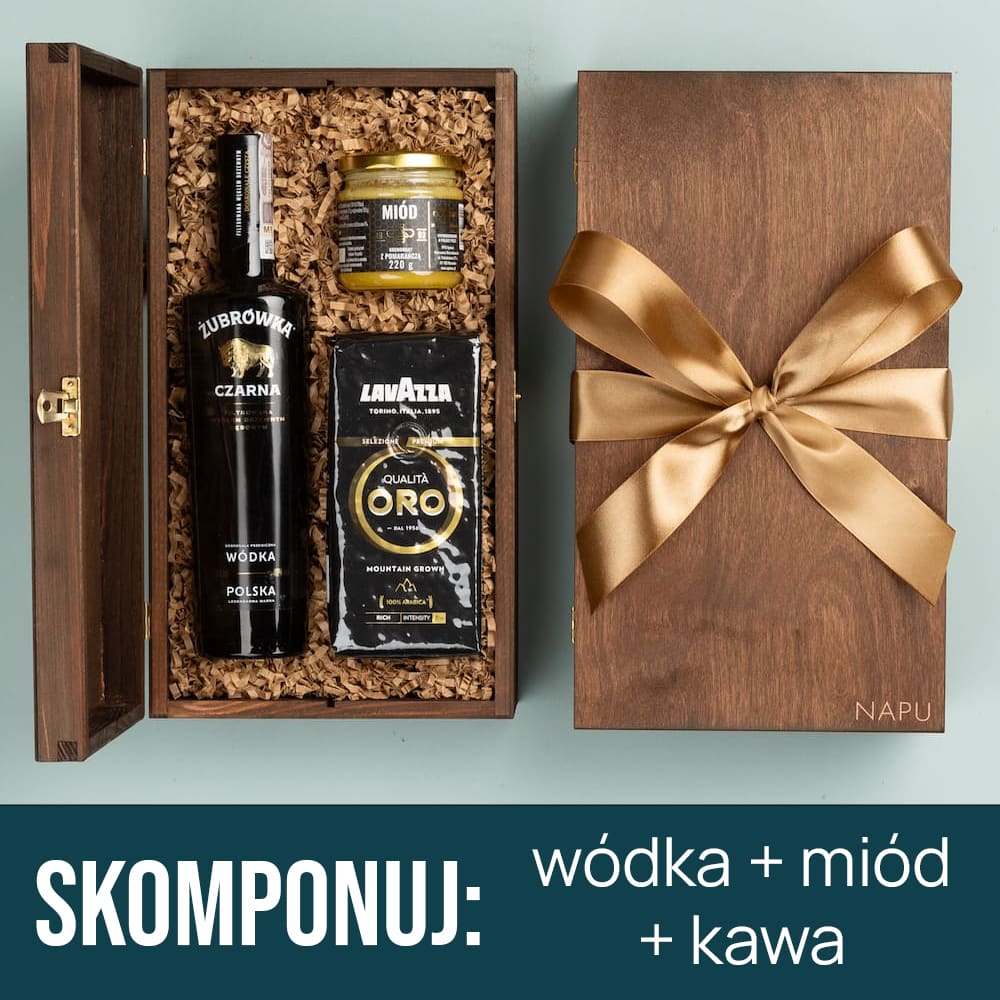 Wódka z kawą i miodem na prezent wódka kawa miód skomponuj
