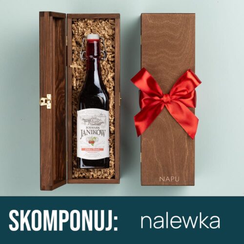Skrzynka prezentowa z nalewką nalewka na prezent