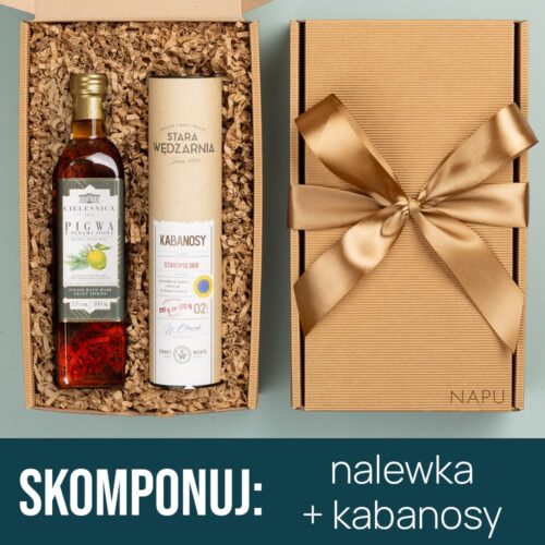 nalewka i kabanosy na prezent