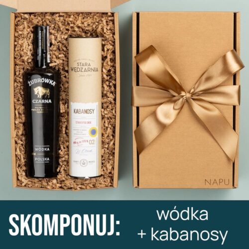 Alternative view of Personalizowany kosz prezentowy z wódką