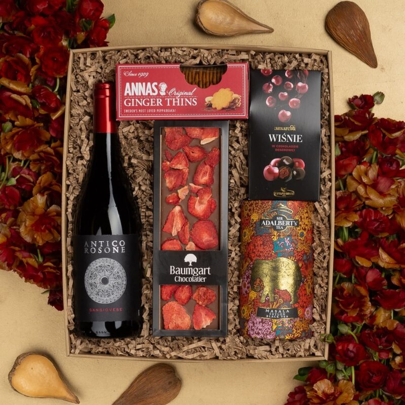 Dobre wino na prezent ze słodyczami - Modesta