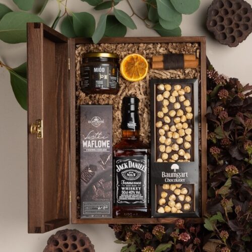 Kosz prezentowy z whisky dla mężczyzny – Gracjana Kosz prezentowy z whisky dla mężczyzny - Gracjana
