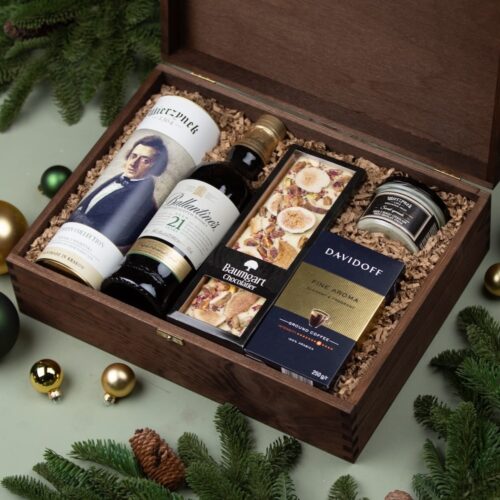 Kosz prezentowy dla mężczyzny z whisky Ballantine's 21 - Jane - obrazek 3
